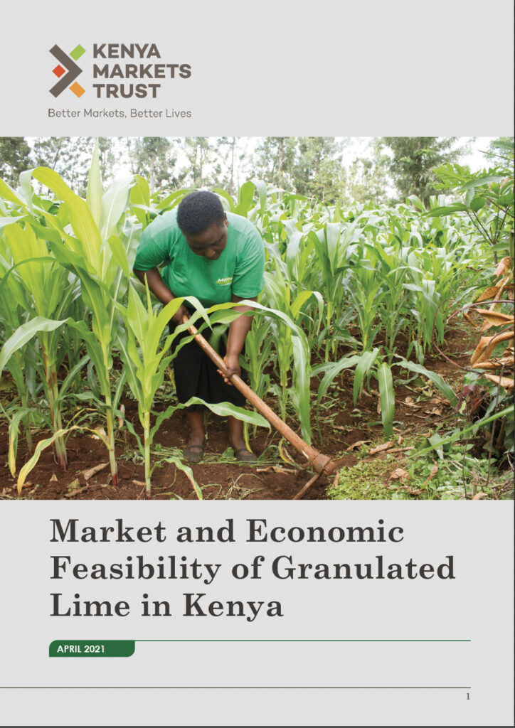 A research study done by Kenya Markets Trust on the Market and Economic Feasibility of Granulated Lime in Kenya